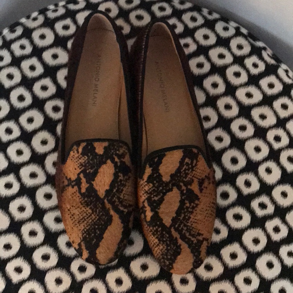 Flat Calf hair loafers. Worn 1x.